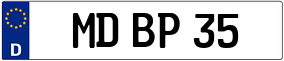 Trailer License Plate
